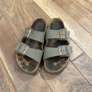 Birkenstock Olive Double Strap Sandals